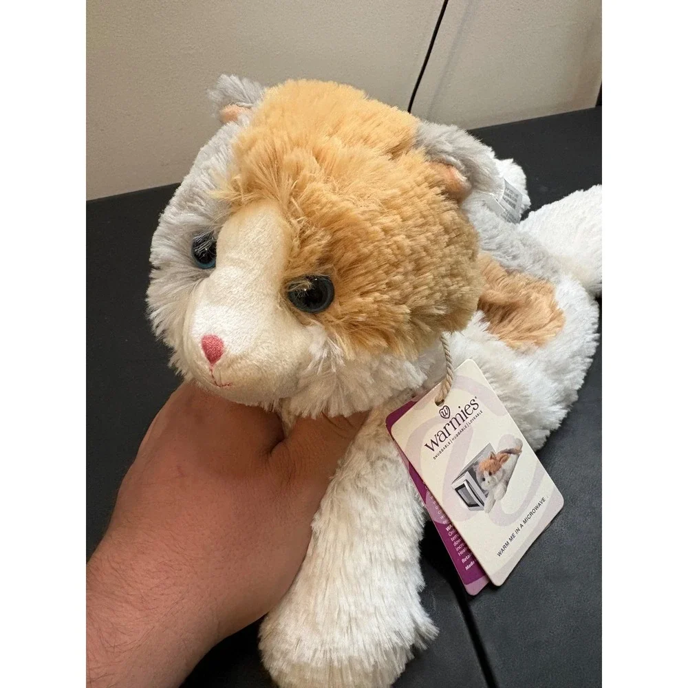 Warmies Microwavable Calico Cat Plush Weighted Lavender Scented Heatable Toy NWT